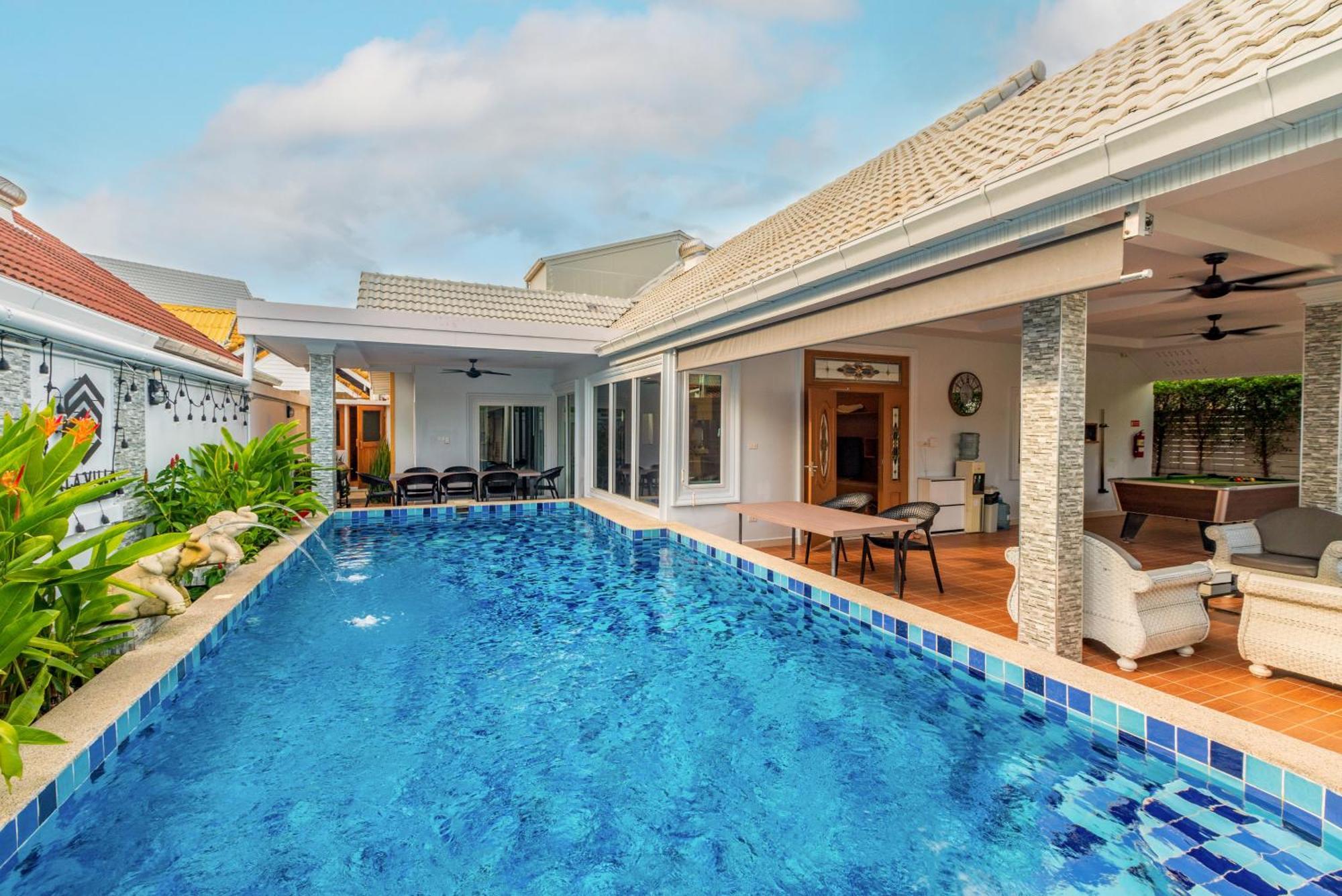 Pattaya Private Villa - Pool,Sauna,Snooker,Bbq 외부 사진