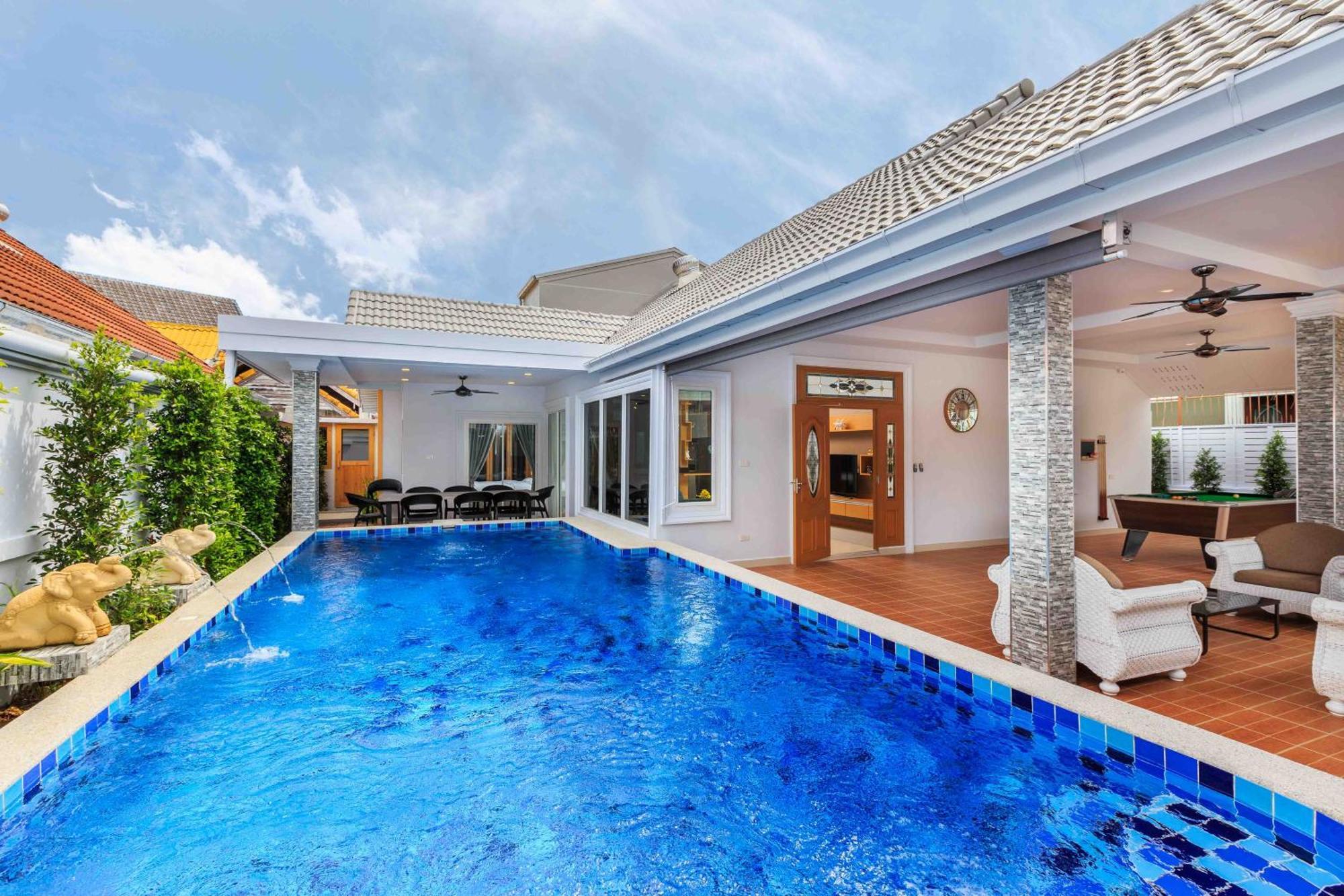 Pattaya Private Villa - Pool,Sauna,Snooker,Bbq 외부 사진