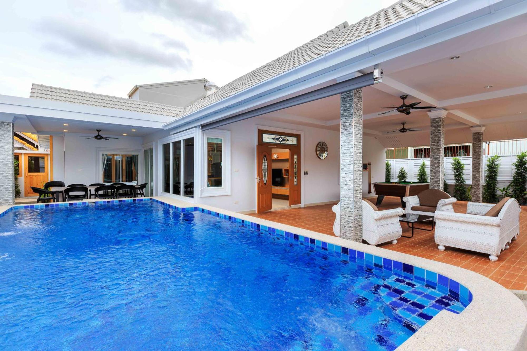 Pattaya Private Villa - Pool,Sauna,Snooker,Bbq 외부 사진